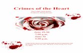 Crimes of the Heart - Pinecrest Players Theatre · Crimes of the Heart is presented through special arrangements with ...