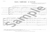 Score MA MأˆRE Lâ€™ MA MأˆRE Lâ€™OYE Arranged by Tadashi Adachi Composed by MAURICE RAVEL I. Pavane