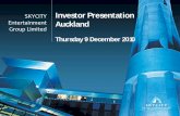 Investor Presentation Auckland - SKYCITY Entertainment GroupInvestor Presentation Auckland Thursday 9 December 2010. nIntroduction nOperations Update - Auckland ... (MGF) in the Fortuna
