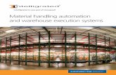 Material handling automation and warehouse execution systems · material handling systems. Depalletizing Mixed-load or mixed-case order fulfillment Case packing and unpacking Tote