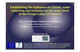of climate, water extraction and tectonics on the water level of …uest.ntua.gr/adapttoclimate/proceedings/full_paper/PresATC_TvdS_vs2.pdf · Establishing the influence of climate,