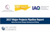 2017 Major Projects Pipeline Report · Mining the largest sector, but roads has the strongest growth. SE Qld the strongest region, but Northern Queensland has the strongest growth.