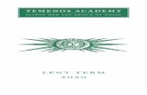 lent term 2020 - Temenos Academy...(founded by Keith Critchlow, Brian Keeble, Kathleen Raine and Philip Sherrard), published in thirteen issues between 1981 and 1992 and available