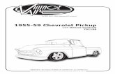 1955-59 Chevrolet Pickup - Vintage Air · Sub Case wo A/C Plenum w/ 204 ECU 744012 Gen IV Evaporator Sub Case wo A/C Plenum w/ 204 ECU Accessory Kit 55-59 Chevy Pickup wo A/C w/ DELX