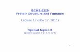 BCHS 6229 Protein Structure and notes/BCHS6229-12-11-note.pdfآ  BCHS 6229 Protein Structure and Function