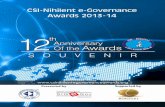 CSI-Nihilent e-Governance Awards 2013-14 It was a pleasure to have Ms Y Jhansi Rani and Dr Sandeep Inampudi