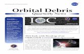 National Aeronautics and Space Administration Orbital Debris · occurred with the parent spacecraft being in a 783 x 780 km, 45° orbit at the time. The spacecraft (International