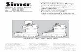 OWNER’S MANUAL NOTICE D’UTILISATION Pompes submersibles ... · NOTICE: This unit is not designed as a waterfall or foun-tain pump, or for applications involving salt water or