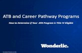 ATB and Career Pathway Programs · Introductions: Chris Young, Wonderlic Chris Young, Wonderlic Chris is the Director of Research and Development Operations at Wonderlic where he