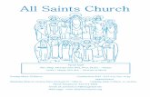 All Saints Church · when she was diagnosed with cancer. Joan used her artist’s eyes to decorate the church and was our sacristan for many years. Please remember Joan’s family
