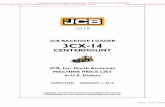 JCB BACKHOE LOADER 3CX-14 - ESCNJ · JCB, Inc. North America 3CX Compact Machine Price List in US Dollars, 1/1/18, Backhoe - Compact The Educational Services Commission of New Jersey