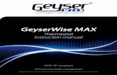 2521 Thermostat manual 1 - Geyserwise · Water geyser sensor The water geyser sensor measures the temperature in the geyser and acts as a thermostat. The temperature sensor for the