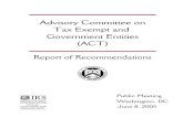 Advisory Committee on Tax Exempt and Government Entities …ADVISORY COMMITTEE ON TAX EXEMPT AND GOVERNMENT ENTITIES 2004-2005 Member Biographies EMPLOYEE PLANS • Mary Beth Braitman,