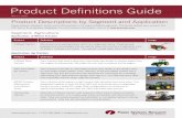 Product Definitions Guide · Concrete Finishers/ Trowels Concrete Finishers/Trowels are used to place, finish, level and smooth concrete for construction projects. Units can be ride-on