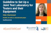 Guideline to Set Up a Joint Test Laboratory for Testers ... · Guideline to Set Up a Joint Test Laboratory for Testers and their Equipment Gitte Oberbossel Gio@Ramboll.dk Rambøll,