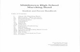 Middletown High School Marching Bandmiddletownband.com/wp-content/uploads/2019/05/2019-MB-Handbook.pdf · Marching band is a musical ensemble that portrays its musical selections