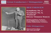 Great Conductors • Weingartner · 5 Great Conductors • Weingartner ADD 8.110861 BEETHOVEN Symphony No. 5 Symphony No. 6, ‘Pastoral’ Eleven Viennese Dances British Symphony