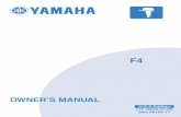 F4 Owner's Manual · 2013-01-30 · Important manual information EMU31280 To the owner Thank you for choosing a Yamaha outboard motor. This Owner’s Manual contains infor-mation