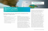 Solid Edge Simulation - Applied CAx...SOLID EDGE and finite element models with bound-ary conditions and results can be seamlessly transferred from Solid Edge to Femap, where more