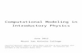 Computational Modeling in Introductory Physicsnuclear.ucdavis.edu/~bhaag/vPython/Computational Modeling... · Web viewComputational Modeling in Introductory Physics June 2012 Mount