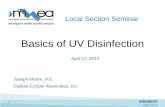 Basics of UV Disinfection - mi-wea.org Moore-Basics of UV... · Local Section Seminar Basics of UV Disinfection April 17, 2014 Joseph Moore, P.E. DuBois-Cooper Associates, Inc. 1