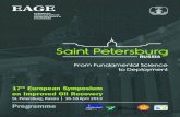 Saint Petersburg - EAGEeage.ru/upload/File/IOR/IOR13 Programme.pdf · Saint Petersburg RUSSIA. 2 th17 European Symposium on Improved Oil Recovery ... progress in the area of improved