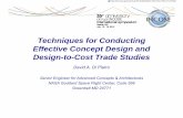 Techniques for Conducting Effective Concept Design and ... · July 2 Today’s Presentation • Illustrates some key strategic aspects for conducting effective concept design & design-to-cost