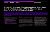 SUSE Linux Enterprise Server and Amazon Web …...SUSE Linux Enterprise Server and Amazon Web Services (AWS) are an ideal solution for hosting SAP workloads, allowing you to boost