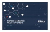 Cancer Medicines: Value in Context - PhRMAphrma-docs.phrma.org/files/dmfile/phrma-cancer-chart-pack-2017-final.pdfIncreases in cancer survival are estimated to translate to the avoidance