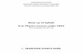 Blow up of Syllabi B.Sc Physics Course under CBCSmguniversity.ac.in/syllabus_blowup/ug/Physics.pdf · 2018-04-18 · Lecture-39 Rotating Frame s of reference –Expression for Corioli‟s