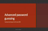 Advanced password guessing - hashcat · Aircrack-ng does not have support for masks, but it does ... Jens Steube - Advanced password guessing 33. Permutation attack Attack-modes Jens