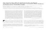 The Comparative Effects of Postoperative Analgesic ...The Comparative Effects of Postoperative Analgesic Therapies on Pulmonary Outcome: Cumulative Meta-Analyses of Randomized, Controlled