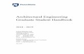 Architectural Engineering Graduate Student HandbookArchitectural Engineering Graduate Program General - Information 1.1 GRADUATE PROGRAMSOFFERED There are four formal programs leading