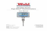 DST600 Series Digi-Stem Thermometers - Amazon S3...DST600 Series USER MANUAL 6 of 20 3.4.4. Install the battery with polarity as indicated on battery holder. 3.4.5. Replace cover on