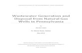 Wastewater Generation and Disposal from Natural …...NICHOLAS SCHOOL OF THE ENVIRONMENT | DUKE UNIVERSITY Wastewater Generation and Disposal from Natural Gas Wells in Pennsylvania