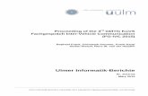 Proceeding of the 3rd GI/ITG KuVS Fachgespräch Inter-Vehicle Communication (FG … · 2017-01-16 · 1 Proceedings of the 3rd GI/ITG KuVS Fachgespräch Inter-Vehicle Communication