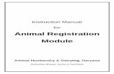 Animal Registration Modulepashudhanharyana.gov.in/sites/default/files... · 6. Once the owner is accepted the details of his animals can be viewed by clicking on “View animals to