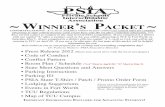 ~ WINNER S P - PSIA · ~ WINNER’S PACKET ~ CONGRATULATIONS! As a 1st or 2nd place winner in your contest (see contest rules for complete advancing to state criteria because some