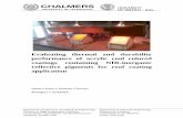 Evaluating thermal and durability performance of ... ii Evaluating thermal and durability performance