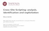 Cross-Site Scripting: analysis, identification and ...damore/was/slides/xss_gentile.pdf · Cross-Site Scripting: analysis, identification and exploitation Mauro Gentile Web Application