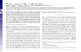 Measuring single-cell density - Nanomechanicsnanomechanics.mit.edu/.../files/documents/2011_PNAS_Will_cell.density.pdf · Measuring single-cell density William H. Grovera,b,1, Andrea