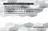 WASSENAAR ARRANGEMENT CONTROL LIST ADDITIONS FOR ... · tation-commerce-control-list-definitions-and#h-24 The Wassenaar Arrangement controls on systems, so!ware, and technology related
