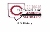 U. S. History - Cobb County School Districtacademics.cobbk12.org/.../2016/07/U.-S.-History-2.23.17.pdf · 2017-07-19 · SSUSH1 Compare and contrast the development of English settlement