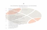 PLANNING BASKETBALL ACTIVITIES - FIBA · organised for different types of drills, combining drills with and without the ball, attempting to make drills performed without the ball