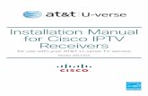 Installation Manual for Cisco IPTV Receivers · In This Manual This manual covers the information you need to connect your receiver to both your in-home IP network and your entertainment