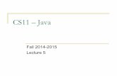 CS11 – Javacourses.cms.caltech.edu/cs11/material/java/donnie/lectures/cs11-java-lec5.pdfCS11 – Java Fall 2014-2015 Lecture 5 . Today’s Topics ! Introduction to Java threads !