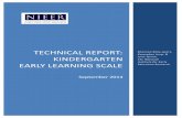 Technical report: Kindergarten early learning scalenieer.org/wp-content/uploads/2016/08/KELS_Concurrent20...TE HNI AL REPORT: KINDERGARTEN EARLY LEARNING S ALE September 2014 Shannon