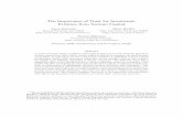 The Importance of Trust for Investment: Evidence from ... · The Importance of Trust for Investment: Evidence from Venture Capital Laura Bottazzi Bocconi University and IGIER ...