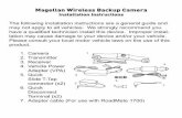 Magellan Wireless Backup Camera Installation Instructions · Magellan Wireless Backup Camera Installation Instructions The following installation instructions are a general guide