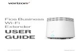 Fios Business Wi-Fi Extender USER GUIDE...multiple devices in your office. Your Wi-Fi Extender supports networking using coaxial cables, Ethernet, or Wi-Fi, making it one of ... –